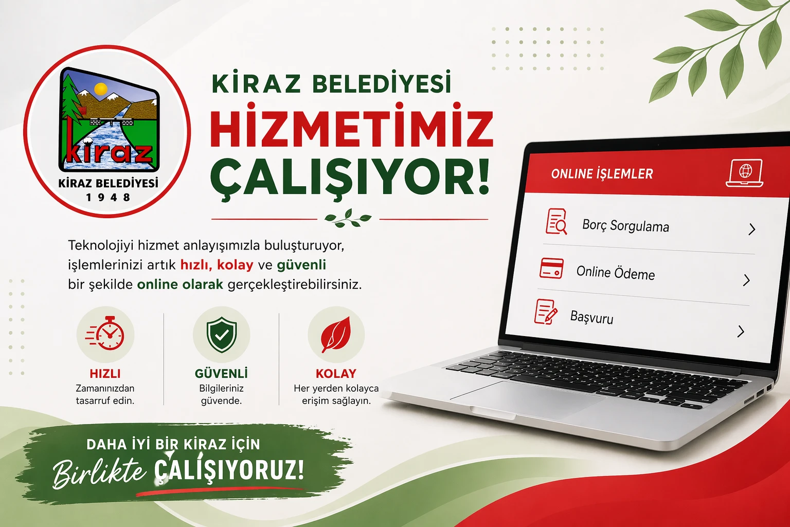 E-Belediye Hizmetlerimiz Yayında | Online Belediye ve Web Tapu