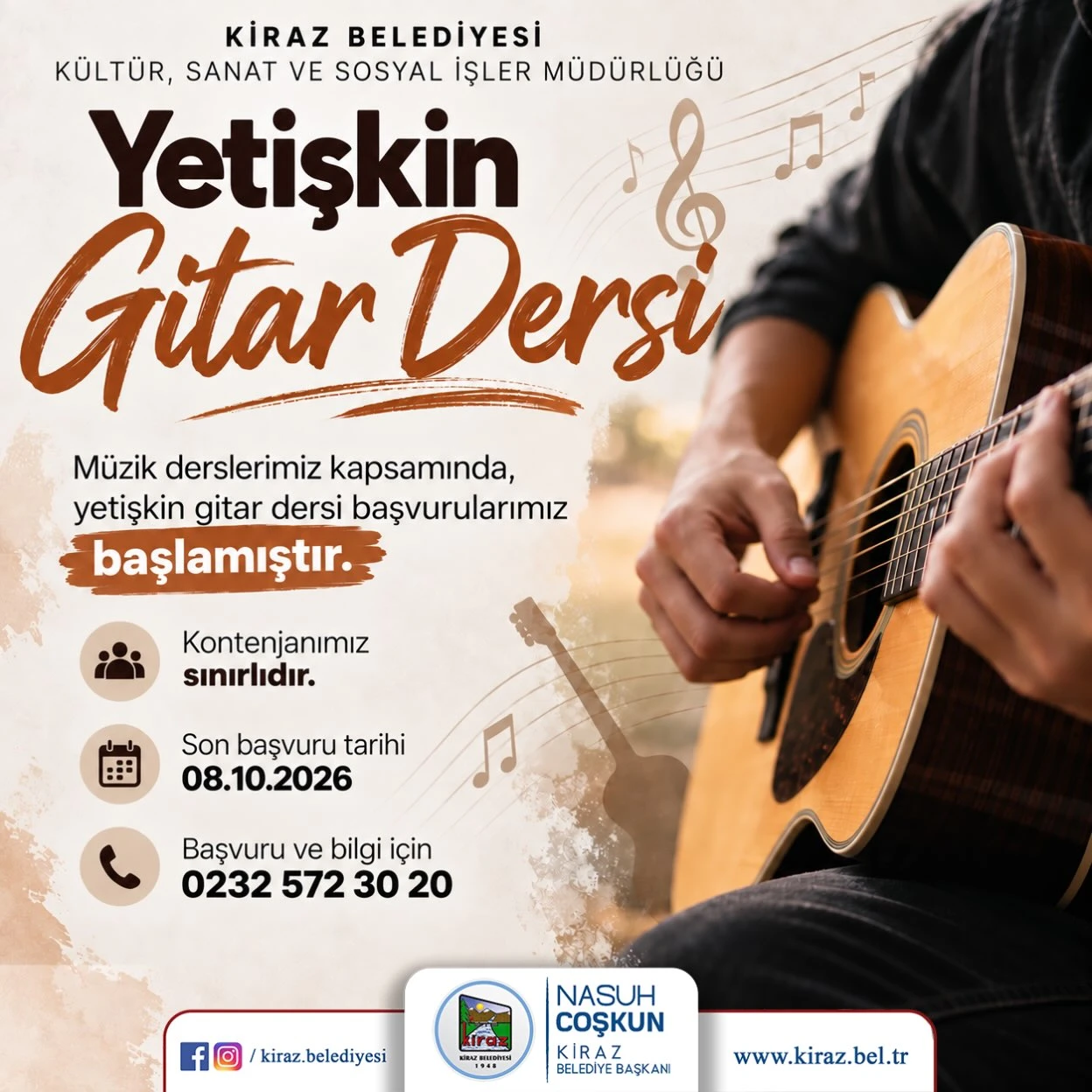 Yetişkin Gitar Dersi Başvuruları Başladı